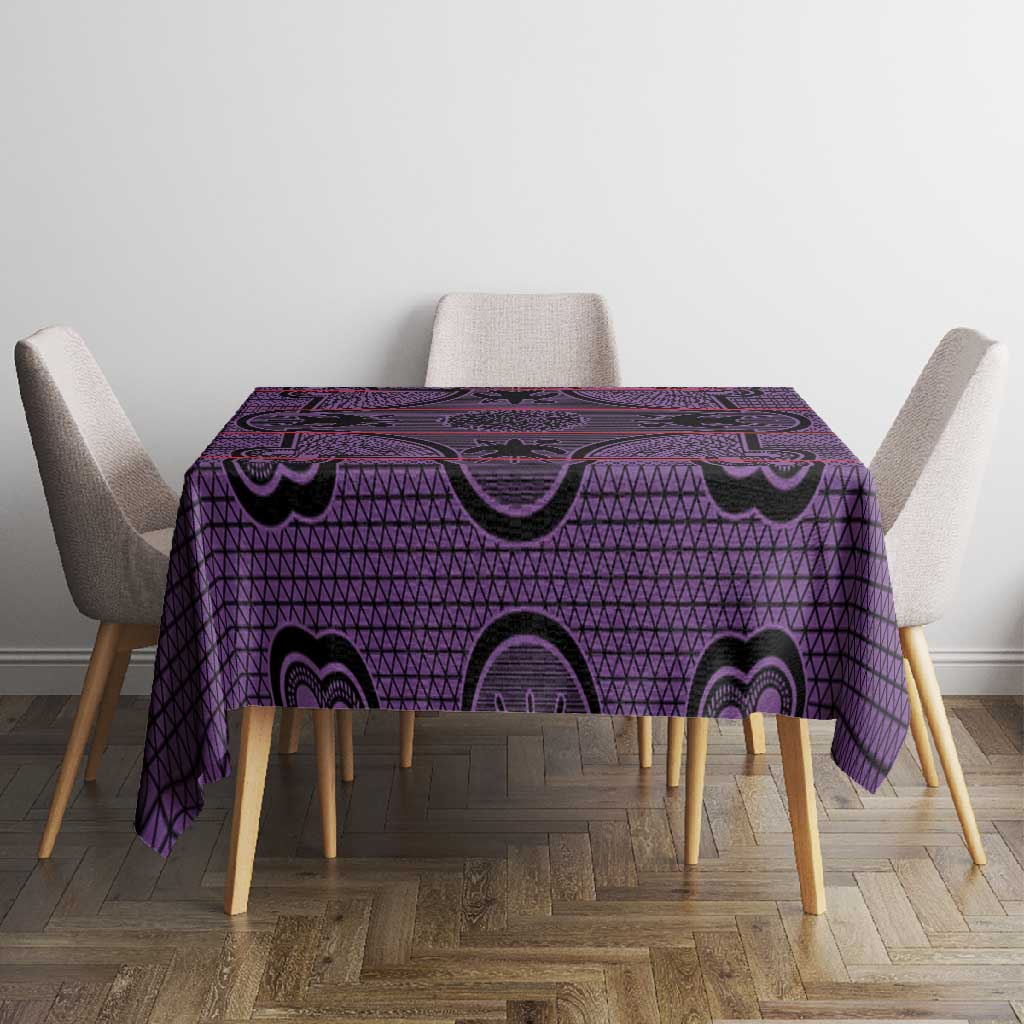 Basotho Blanket Tablecloth Lesotho Seanamarena Heritage - Violet - African Pride