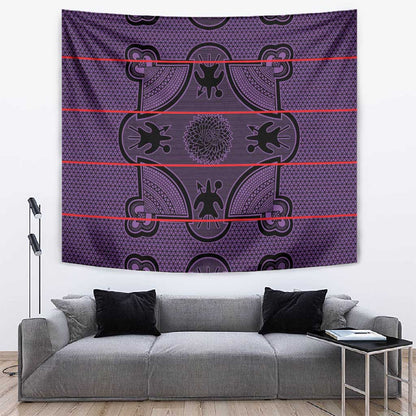 Basotho Blanket Tapestry Lesotho Seanamarena Heritage - Violet - African Pride