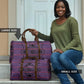 Lesotho Seanamarena Travel Bag Basotho Traditional Blanket Style - Violet