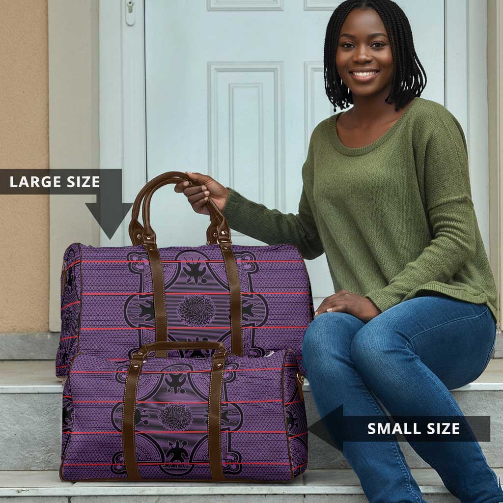 Lesotho Seanamarena Travel Bag Basotho Traditional Blanket Style - Violet