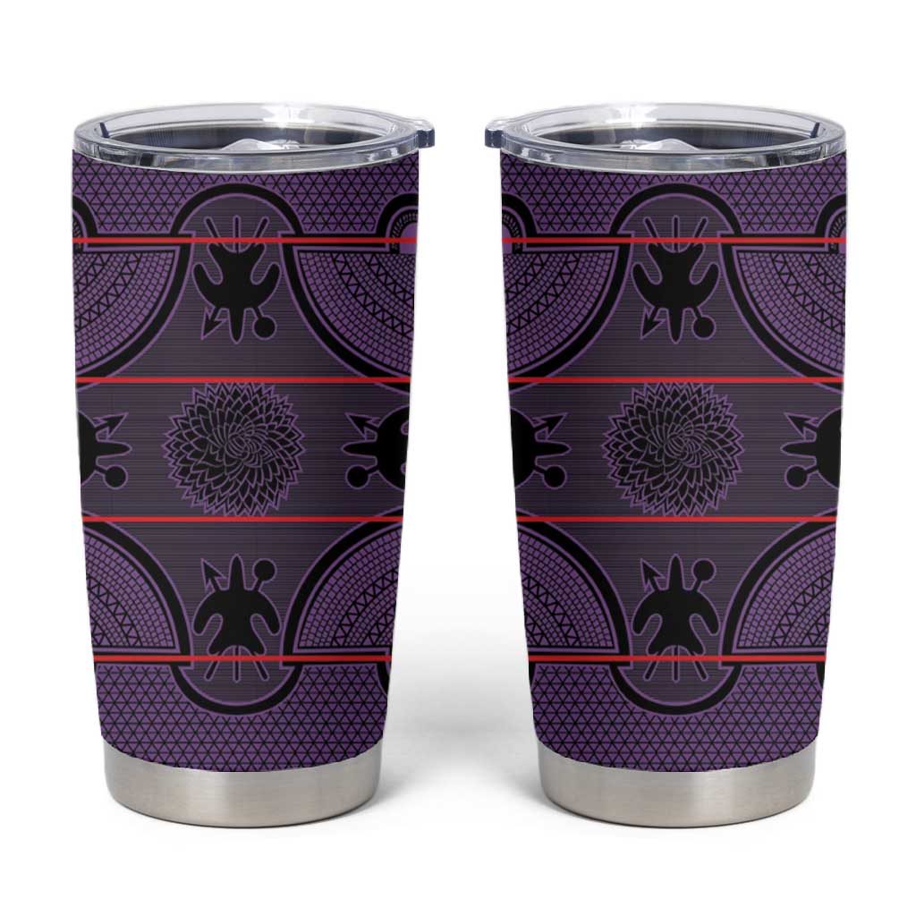 Basotho Blanket Tumbler Cup Lesotho Seanamarena Heritage - Violet - African Pride