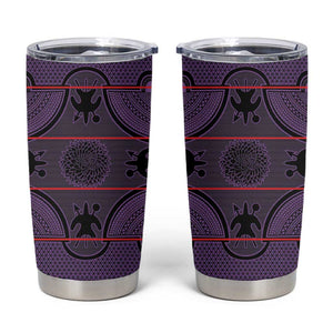Basotho Blanket Tumbler Cup Lesotho Seanamarena Heritage - Violet - African Pride