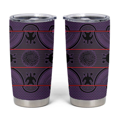 Basotho Blanket Tumbler Cup Lesotho Seanamarena Heritage - Violet - African Pride