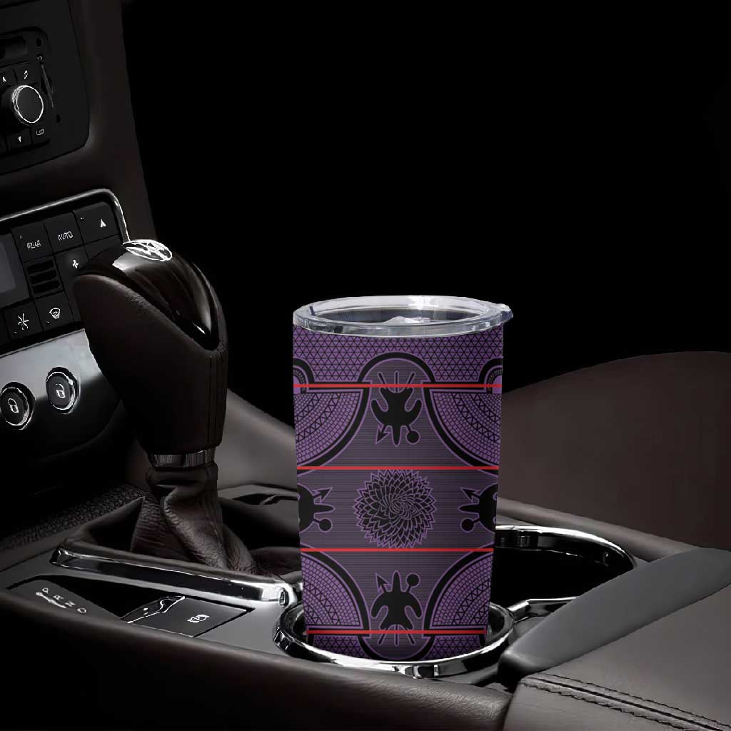 Basotho Blanket Tumbler Cup Lesotho Seanamarena Heritage - Violet - African Pride