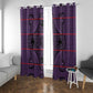 Basotho Blanket Window Curtain Lesotho Seanamarena Heritage - Violet - African Pride