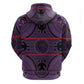 Basotho Blanket Zip Hoodie Lesotho Seanamarena Heritage - Violet - African Pride