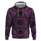 Basotho Blanket Zip Hoodie Lesotho Seanamarena Heritage - Violet - African Pride