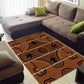 Basotho Blanket Area Rug Lesotho Seanamarena Heritage - Orange - African Pride