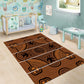 Basotho Blanket Area Rug Lesotho Seanamarena Heritage - Orange - African Pride