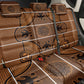 Basotho Blanket Back Car Seat Cover Lesotho Seanamarena Heritage - Orange - African Pride