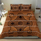 Basotho Blanket Bedding Set Lesotho Seanamarena Heritage - Orange - African Pride