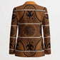 Lesotho Seanamarena Blazer Basotho Traditional Blanket Style - Orange