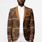 Lesotho Seanamarena Blazer Basotho Traditional Blanket Style - Orange