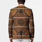 Lesotho Seanamarena Blazer Basotho Traditional Blanket Style - Orange