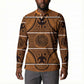 Lesotho Seanamarena Button Sweatshirt Basotho Traditional Blanket Style - Orange