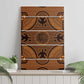 Basotho Blanket Canvas Wall Art Lesotho Seanamarena Heritage - Orange - African Pride