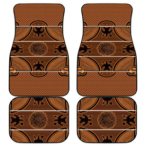 Basotho Blanket Car Mats Lesotho Seanamarena Heritage - Orange - African Pride