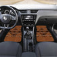 Basotho Blanket Car Mats Lesotho Seanamarena Heritage - Orange - African Pride