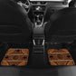 Basotho Blanket Car Mats Lesotho Seanamarena Heritage - Orange - African Pride