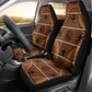 Basotho Blanket Car Seat Cover Lesotho Seanamarena Heritage - Orange - African Pride