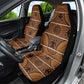 Basotho Blanket Car Seat Cover Lesotho Seanamarena Heritage - Orange - African Pride