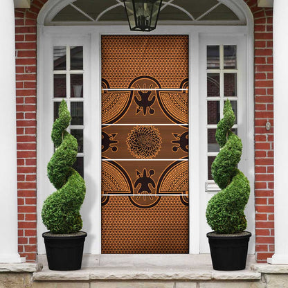 Lesotho Seanamarena Door Cover Basotho Traditional Blanket Style - Orange