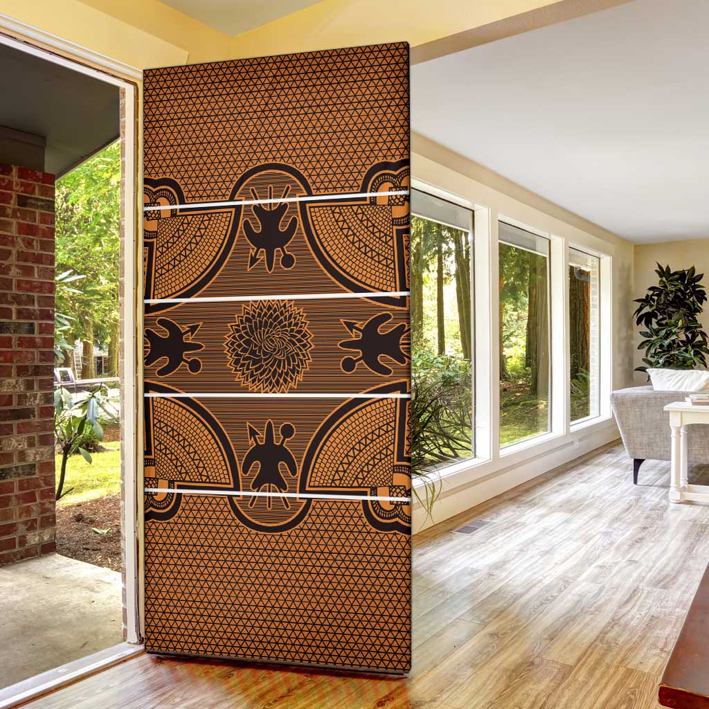Lesotho Seanamarena Door Cover Basotho Traditional Blanket Style - Orange
