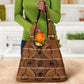 Basotho Blanket Grocery Bag Lesotho Seanamarena Heritage - Orange - African Pride