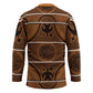 Lesotho Seanamarena Hockey Jersey Basotho Traditional Blanket Style - Orange