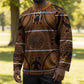 Lesotho Seanamarena Hockey Jersey Basotho Traditional Blanket Style - Orange