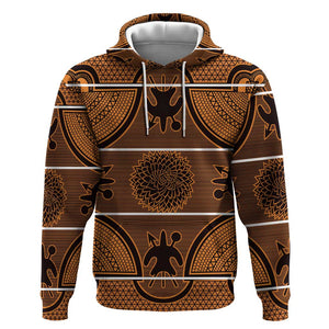 Basotho Blanket Hoodie Lesotho Seanamarena Heritage - Orange - African Pride