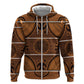 Basotho Blanket Hoodie Lesotho Seanamarena Heritage - Orange - African Pride