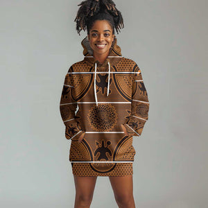 Basotho Blanket Hoodie Dress Lesotho Seanamarena Heritage - Orange - African Pride