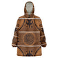Basotho Blanket Kid Wearable Blanket Hoodie Lesotho Seanamarena Heritage - Orange - African Pride