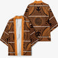 Lesotho Seanamarena Kimono Basotho Traditional Blanket Style - Orange