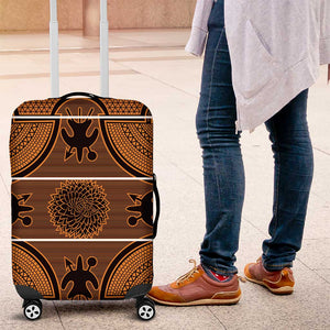 Basotho Blanket Luggage Cover Lesotho Seanamarena Heritage - Orange - African Pride