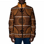 Lesotho Seanamarena Padded Jacket Basotho Traditional Blanket Style - Orange