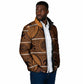 Lesotho Seanamarena Padded Jacket Basotho Traditional Blanket Style - Orange