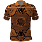 Basotho Blanket Polo Shirt Lesotho Seanamarena Heritage - Orange - African Pride