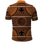 Basotho Blanket Polo Shirt Lesotho Seanamarena Heritage - Orange - African Pride