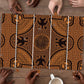 Lesotho Seanamarena Puzzle Basotho Traditional Blanket Style - Orange