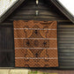 Basotho Blanket Quilt Lesotho Seanamarena Heritage - Orange - African Pride