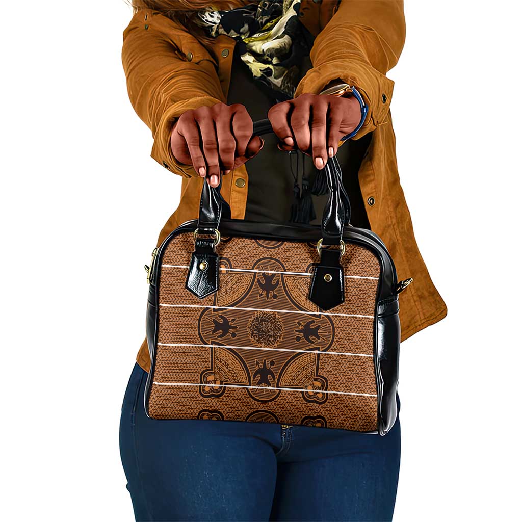Basotho Blanket Shoulder Handbag Lesotho Seanamarena Heritage - Orange - African Pride