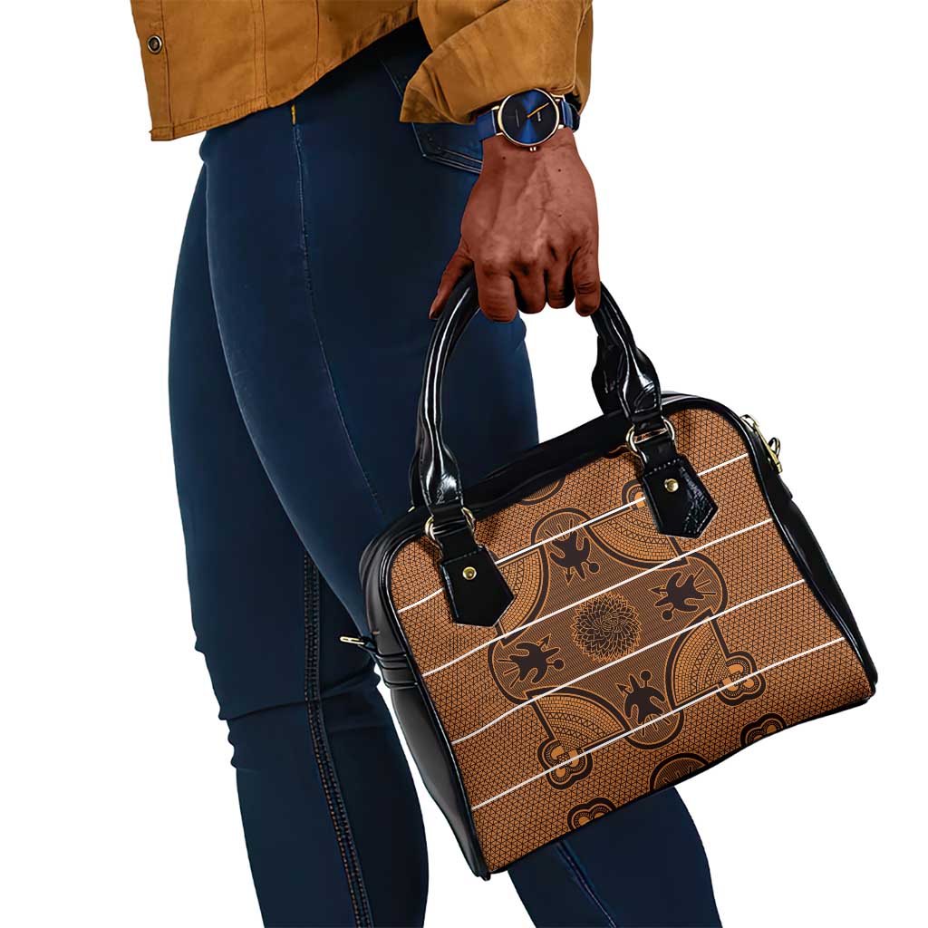 Basotho Blanket Shoulder Handbag Lesotho Seanamarena Heritage - Orange - African Pride