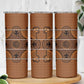Basotho Blanket Skinny Tumbler Lesotho Seanamarena Heritage - Orange - African Pride