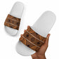 Lesotho Seanamarena Slide Sandals Basotho Traditional Blanket Style - Orange