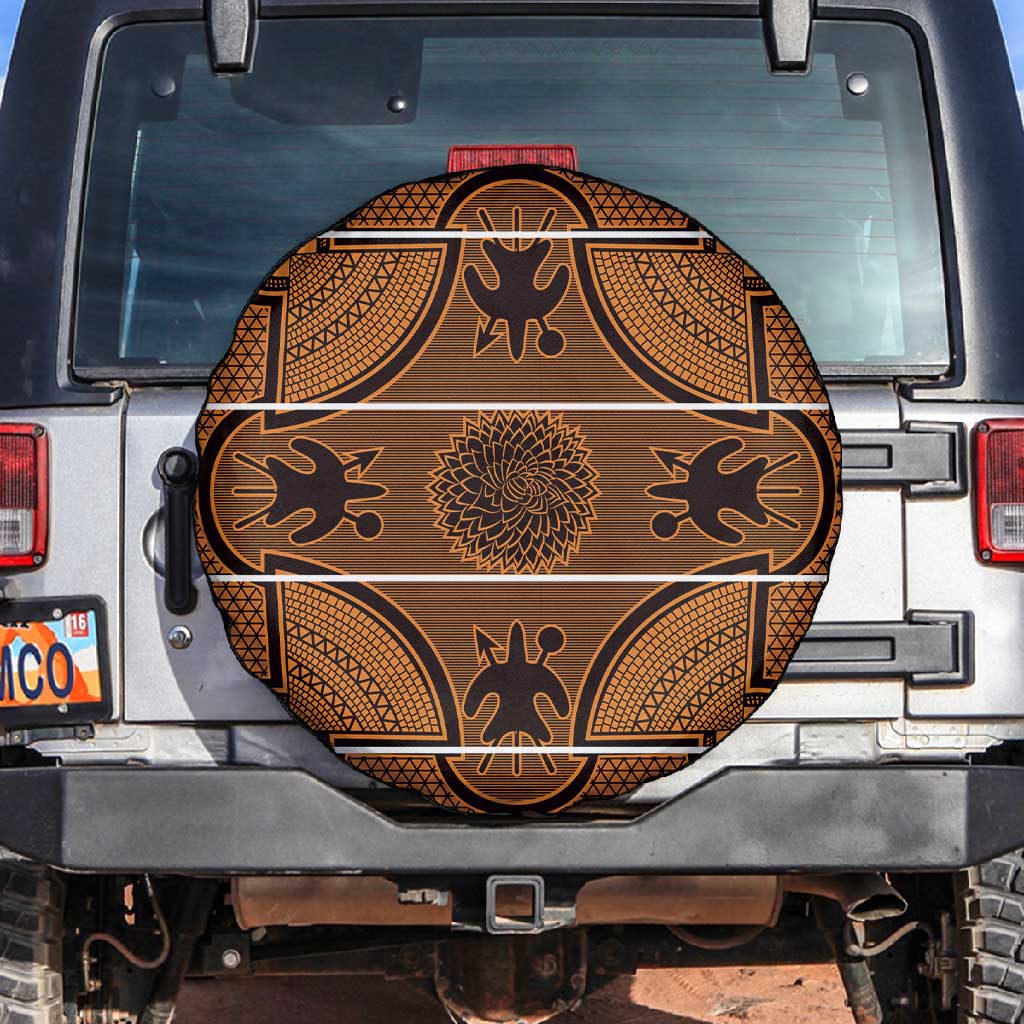 Basotho Blanket Spare Tire Cover Lesotho Seanamarena Heritage - Orange - African Pride