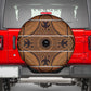 Basotho Blanket Spare Tire Cover Lesotho Seanamarena Heritage - Orange - African Pride