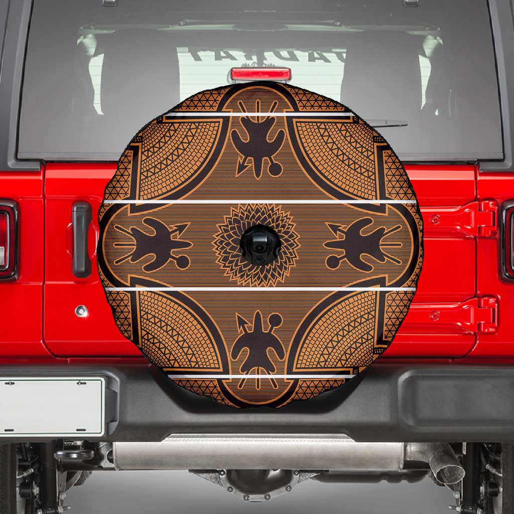 Basotho Blanket Spare Tire Cover Lesotho Seanamarena Heritage - Orange - African Pride
