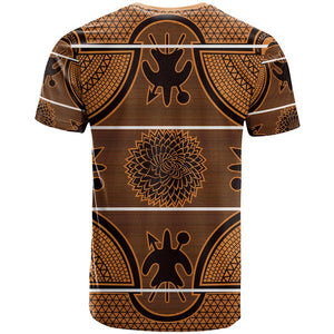 Basotho Blanket T shirt Lesotho Seanamarena Heritage - Orange - African Pride